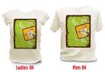 003 ลายแกะชมพูหวาน เสื้อยืดแฟชั่น t-shirt หญิง ชาย เสื้อคู่  พิมพ์ลายด้วย inkjet เนื้อผ้าดีราคาถูก 